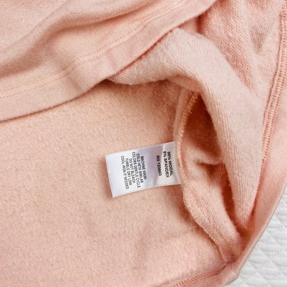 NWT Splits59 Womens Medium Comfy Cozy Sweatshirt Top Pink Curved Hem $108 - Picture 6 of 8